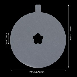 Honbay 100PCS Disposable Candle Protectors - Paper Lids with Pull Tab, Drip Protection for Craft Candle Making (70mm)