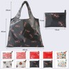 Cute Character Figure Pattern Foldable Tote Shopper Bag with Portable Mini Pouch R40 Free Size / Single Shoulder, Polka Dot Pumpkin Pattern 20ea