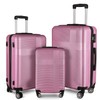 3 Piece Luggage Set with TSA Lock, ABS Hardside Spinner