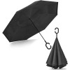 Kona Large Inverted Reverse Umbrella with C-Shaped Handle, Windproof Double
