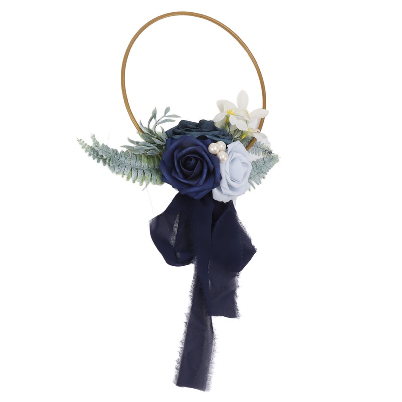Artificial Succulents Wreath Iron Foam Greenery Wreath Portable Bridal Wreath