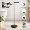 Free Standing Toilet Paper Holder, Stainless Steel Rustproof Tissue Roll