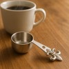 Nickel Fleur de Lis Coffee Scooper. Tea Scoop - Set