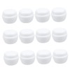 WOONEKY 12Pcs White Mushroom Shape Cream Jars with Sealed Lid