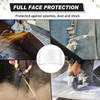 Kingdder 5 Pcs Sandblasting Hood Replacement Lens Clear Face Shield