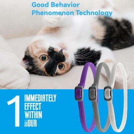 Pets4Luv Calming Collar for Cats - Pheromone Calm Collars, Anxiety Relief Fits Small Medium and Large Cat - 2023 New Version - Adjustable and Waterproof with 100% Natural 3 Packs