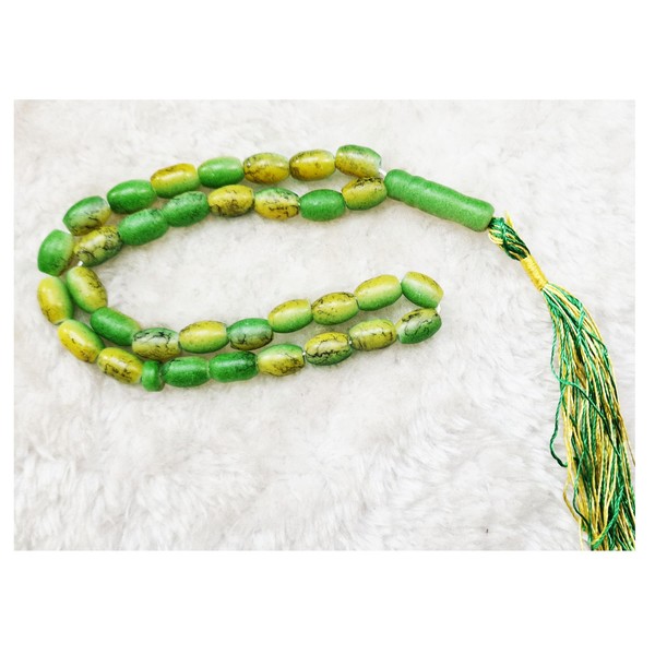 Islamic Prayer Beads Tasbeeh, 33 Beads, Religious Gift for Ramadan