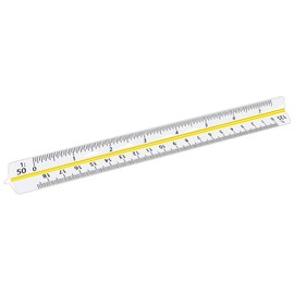 Utoolmart Architectural Scale Ruler and Engineer Scale Ruler Set Engraved Plastic Triangular Scale Rulers Drafting Tool 15cm Measuring Range 1pcs