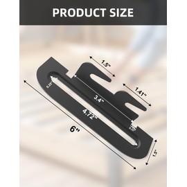LSYEYATI Conversion Brackets Adaapter - Full to Queen Adjustable Adapter, Heavy Duty Bed Headboard Hooks, Metal Footboard Attachment, Hardware for Headboard - Extend or Attach to Metal Bed Frames