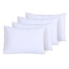 NAFAY LIVING White Pillow Cases 4 Pack Cotton 300 Thread