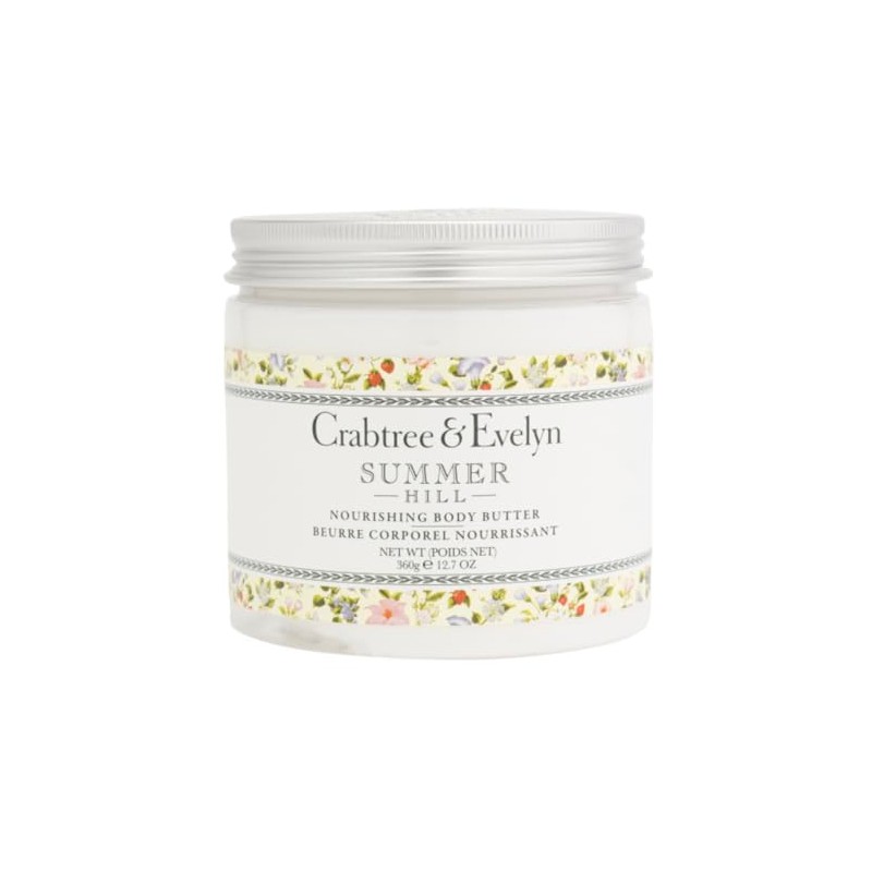 Crabtree & Evelyn Summer HIll Body Butter, Nourishing Moisturizer