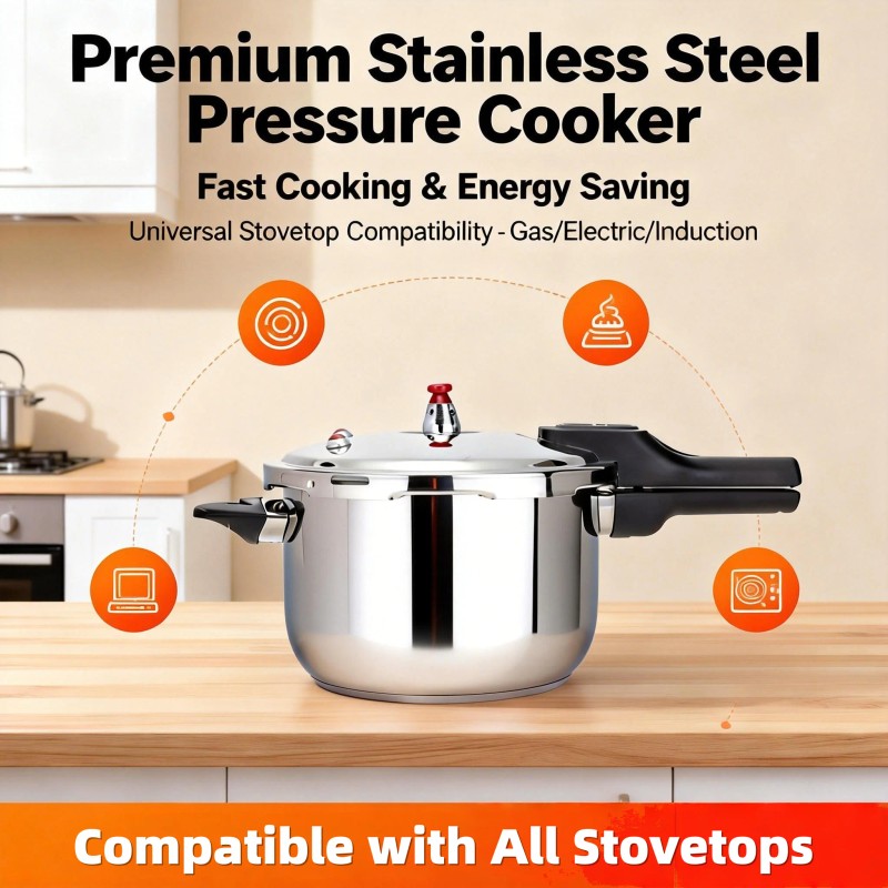 HCX 4.2Quart (4L)7.9Inch (20cm) Pressure Cooker, 80kPa Working Pressure, 3-Ply