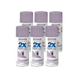 Rust-Oleum Rust-Oleum 329201-6PK Painter's Touch 2X Ultra Cover Spray Paint, 12 oz, Satin Silver Lilac, 6 Pack
