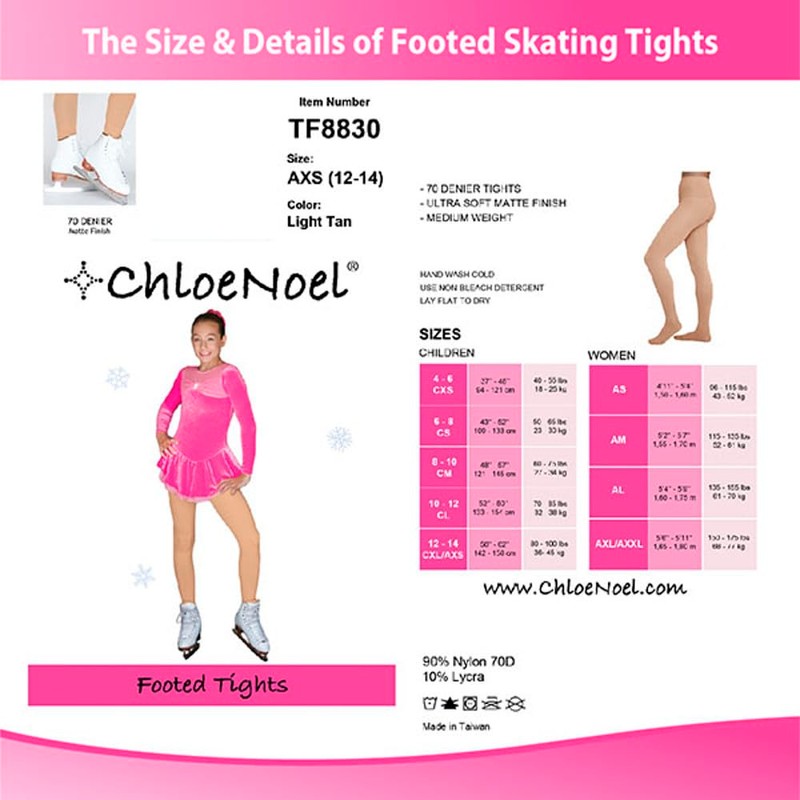 ChloeNoel TF8830 Adult Footed Tights