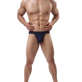 eywlwaar - Calzoncillos deportivos para hombre, con correa interior, elástico, de nailon, Azul, XX-Large