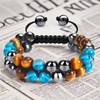 Someki Grandson Bracelet From Grandma Adjustable Multicolored Black Obsidian Bead