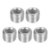 sourcing map 5Pcs Male Thread Socket Pipe Plugs, NPT 1/8"