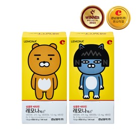 Lemona S-san S-san - Kakao Friends 90 packets, 2 packs / 레모나 에스산 S산 - 카카오프렌즈 90포, 2개