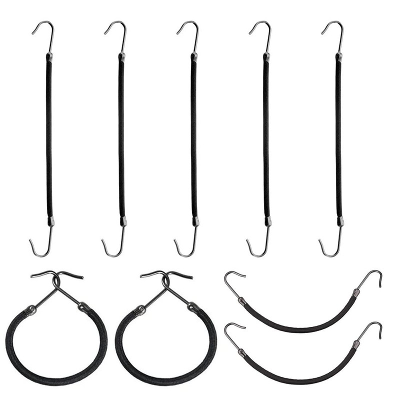 REQAG Pack of 15 Ponytails Hooks Elastic Band Hair Hooks