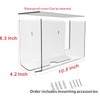 Cq acrylic Wall Mount Paper Towel Dispenser with Lid,Clear Folded