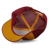 Von Dutch Mens Womens Trucker Cap Adjustable Snapback Cap, Orange/Bordeaux