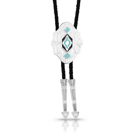 Montana Silversmiths Women's Southwest Skies Scalloped Bolo Tie Turquoise One Size