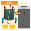 Sickle Garden Tool Set, Long Handle Weeding Sickle with Serrated