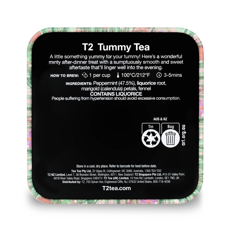 T2 Tea Tummy Tea Herbal Tisane, Herbal Teabags in T2