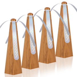 4 Pack Fly Fan for Tables Portable Fly Fan Keep for Your Food Clean Meal Table Fly Fan for Outdoor Indoor Picnic Dinner Classroom(Wood Grain)