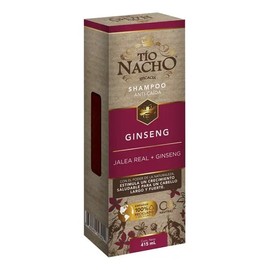 Tío Nacho Shampoo Ginseng + Jalea Real Anti-Caída 415ml - Revitaliza el Crecimiento, Fortalece y Da Sedosidad