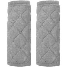 PACKOVE Funda para Manijas Interiores de Coche Protector Duradero de Felpa Gris Cubiertas para Manijas de Agarre, Accesorio Automotriz para Pomo de Puerta para Uso Tipo de Vehículos