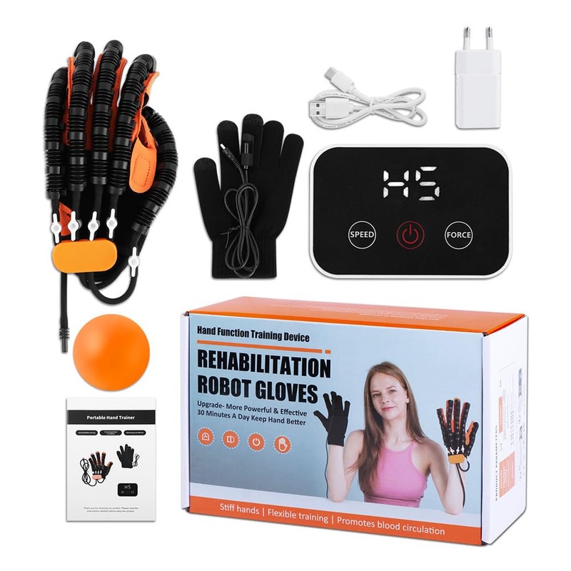 JBMBHC Finger and Hand Function Workout Recovery Device, Robotic Rehabilitative