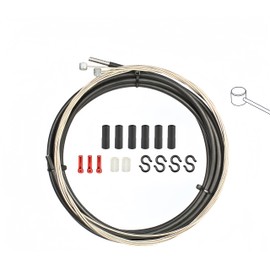 Iceropro Bike Cable Kit Oil-Infused Brake & Shift Cables for Road & Mountain Bikes Stainless Steel Inner Wire, Low-Friction Housing