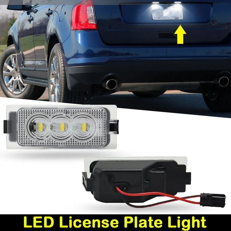 2x LED Number Plate Light for Ford Edge Escape Mercury