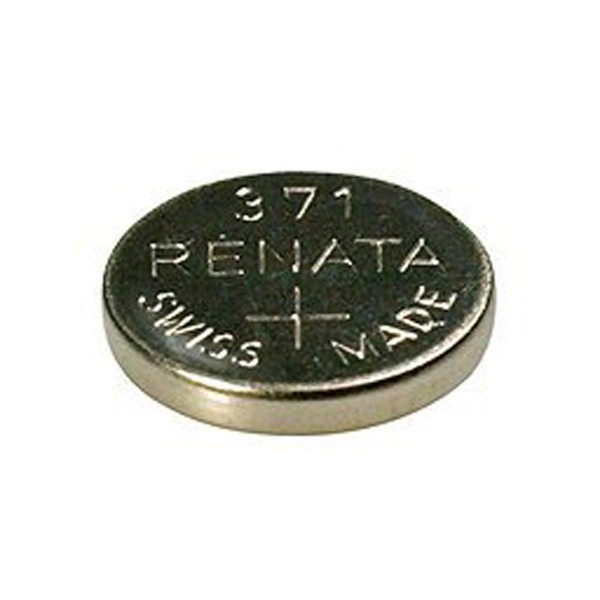 Renata 371 - SR920SW Wrist Watch Battery Button Cell - Low Drain Silver Oxide Mercury-Free 1.55v, Modern