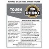 Rhino Glue Gel, Heavy Duty 40 Gram Clear