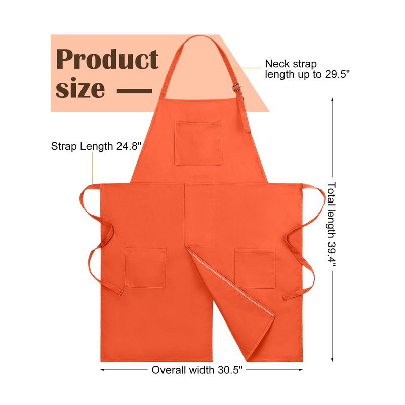 Breathffy 2 Pcs Pottery Aprons Split Leg Adjustable Ceramics Apron