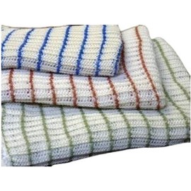 World's Best Dish Cloths Assorted Colors - Set of Six (6 Pack)