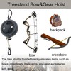 bssiwbepon Retractable Bow Hoist Tree Stand Bow Hunting Accessories and