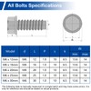 M6-1.0 x 25 mm, pernos de cabeza hexagonal con brida,