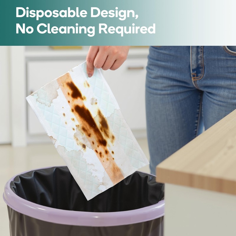 Newbealer 48 PCS Disposable Mop Pads for NB602N Steam Mop,