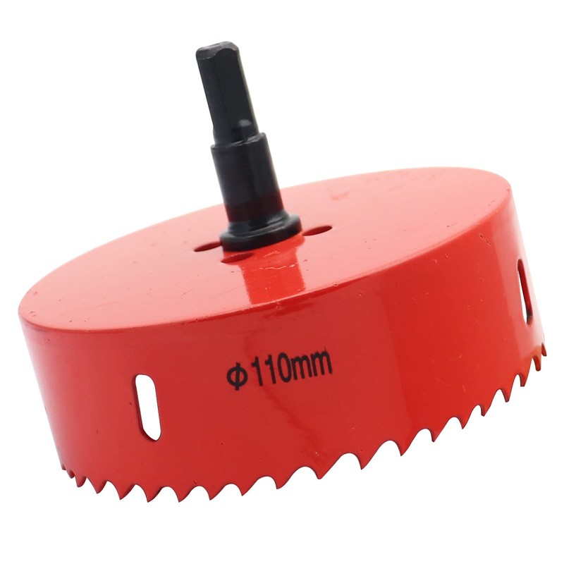 Sipery 110mm/4.33 Inch Hole Saw Bi-Metal Saw Drilling Tool with
