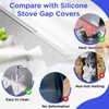 Stove Gap Covers Stainless Steel 2 Packs, 13.8"-27.5" Retractable Range