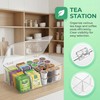 Tea Bag Organizer - Clear Acrylic Tea Storage Box with