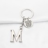 BNQL Letter Keychain Initial Alphabet Initial Letter Pendant with Key