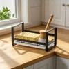 OrganiMax Kitchen Sink Sponge Holder Stainless – Rustproof Double-Layer Stainless