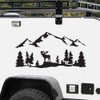 Riloer Moose-Shape Tree Forest Mountain Stickers for Car Mountain Stickers