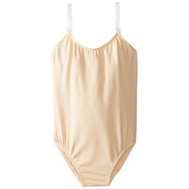 Capezio Camisole Leotard w/ Clear Transition Straps - Girls - Size Child Intermediate, Nude