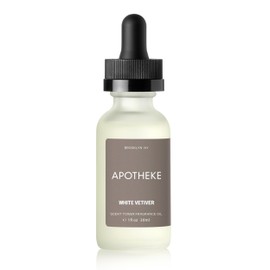 Apotheke Scent Tower Aromatherapy Diffuser Fragrance Refill, White Vetiver (30 ml) - Long-Lasting Perfume-Grade Essential Oil for Clean & Fresh Home, Office, Hotel & Large Rooms
