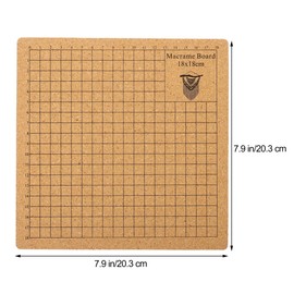 Toddmomy 1 Set Braided Fixing Plate Knot Craft Board Macrame Work Board Handmade Wicker Craft Aid Cork Macrame Board Pin Cork Board Manual